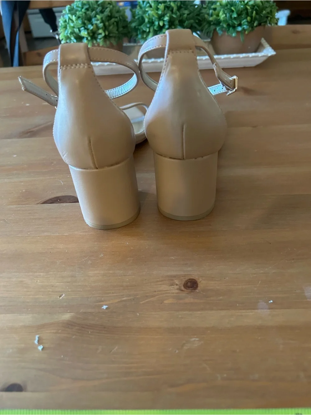 Birdy Grey Size 9 Women's Nude Block Heels